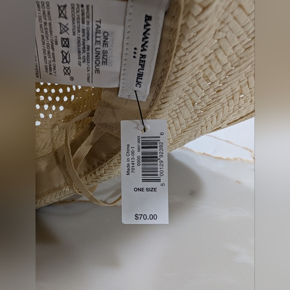 Banana Republic Cream Straw Hat main image 3